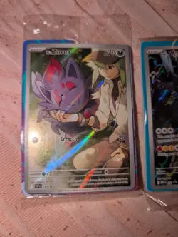 N’s Zekrom 31 and N's Zorua 189 Lot - Sealed Promo Cards Pokemon Full Art - Image 2
