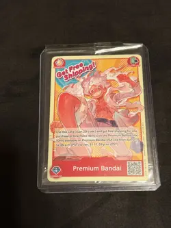 ONE PIECE CARD GAME MONKEY.D.LUFFY PREMIUM BANDAI CARD GAMES FEST 23-24 ENGLISH - Image 1