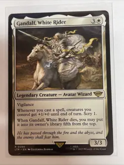 Gandalf, White Rider Universes Beyond: the Lord of the Rings: #290 Rare - Image 1