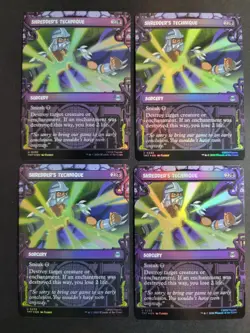 Shredder's Technique (X4 Showcase Foil) Uncommon MTG Ninja Turtles - Image 1