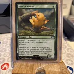 NM Sazh's Chocobo, MTG, Final Fantasy, Magic the Gathering, 200 - Image 1