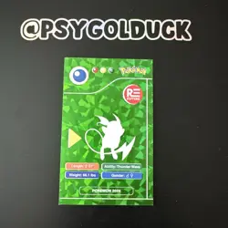 Pokemon Card Peru Pokedex Green Raichu - Image 2