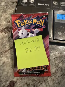 22.39g! HEAVY -Pokemon Destined Rivals Booster Pack (Sealed)-Possible GODU - Image 3