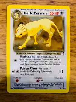 Dark Persian (6/110) Holo Legendary Collection Pokemon Card! FAST P&P! - Image 2