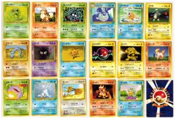 Pokemon TCG Base Set Lot 17 Cards Japan Elactabuzz Squirtle Caterpie - Image 1