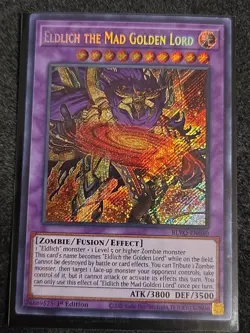 Yugioh Eldlich The Mad Golden Lord BLVO-EN040 Secret Rare 1st Ed Mint/NM - Image 1