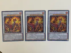 Yugioh - Jurrac Astero x 3 - 1st Edition Secret Rare NM - Free Holo Card - B - Image 1