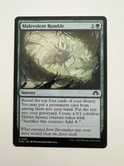 Malevolent Rumble MTG Magic the Gathering Card NM Near Mint MH3 - Image 1