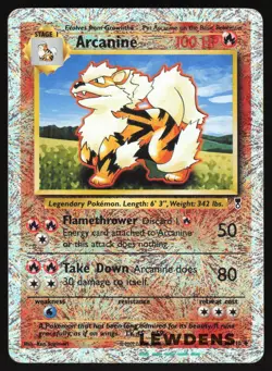 Arcanine - 36/110 - Reverse Holo Uncommon - Legendary Collection - Pokemon Card - Image 1