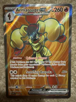 Pokemon TCG Armarouge EX 105 Promo Card SVP125 Black Star Promo - Image 3