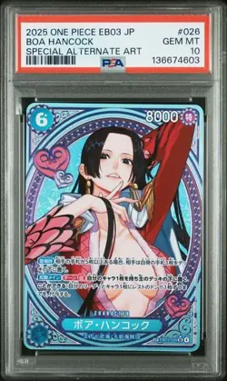 PSA 10 Boa Hancock EB03-026 SP SR Parallel ONE PIECE Card Heroines edition 2025 - Image 1