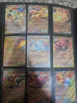 Pokemon TCG Lot Of Ex Cards Binder + Black Star 184 Cards - Image 2