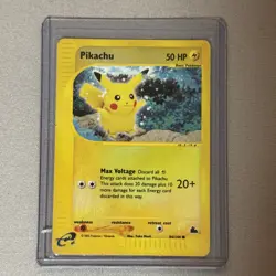 Vintage 2003 Pokemon TCG Pikachu Skyridge 84/144 Reverse Holo Card LP - Image 1