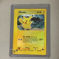 Vintage 2003 Pokemon TCG Pikachu Skyridge 84/144 Reverse Holo Card LP - Image 2