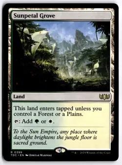 Sunpetal Grove NM TDC Commander: Tarkir: Dragonstorm MTG - Image 1