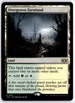 Overgrown Farmland NM TDC Commander: Tarkir: Dragonstorm MTG - Image 1