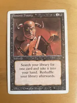 MTG Demonic Tutor Revised - Magic The Gathering - Image 1