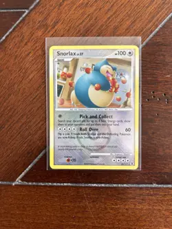 Pokemon Rising Rivals League Promo Cross-Hatch Reverse Holo Foil Snorlax 33/111 - Image 1