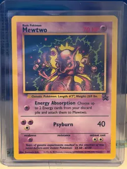 MEWTWO 2000 Pokemon Promo Black Star #14 Non Holo - Image 1