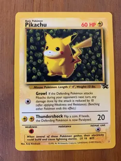Pikachu Black Star Promo #1 - WOTC Vintage Pokemon Card - NM/LP - Image 1