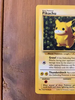 Pikachu Black Star Promo #1 - WOTC Vintage Pokemon Card - NM/LP - Image 2