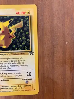 Pikachu Black Star Promo #1 - WOTC Vintage Pokemon Card - NM/LP - Image 3