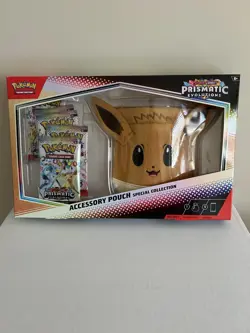 Pokemon TCG Prismatic Evolutions Accessory Pouch Special Collection Box - Image 1