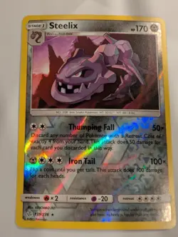 Steelix 139/236 - Cosmic Eclipse Pokemon Reverse Holo Foil Nice! - Image 1