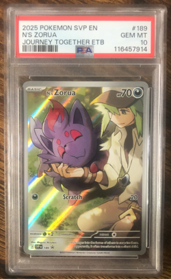 N’s Zorua 189 PSA 10 Gem MT Pokemon SVP EN-SV Black Star Promo Journey Together - Image 1