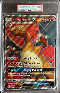 2017 Pokemon Black Star Promo Charizard GX - JUMBO #SM60- PSA 8 - Image 1