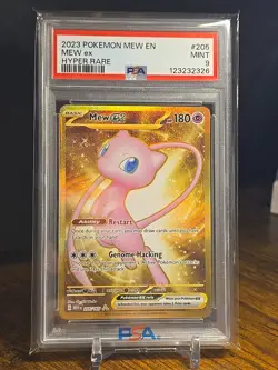 2023 Pokemon Mew En-151 Mew Ex #205 Hyper Rare PSA 9 - Image 1