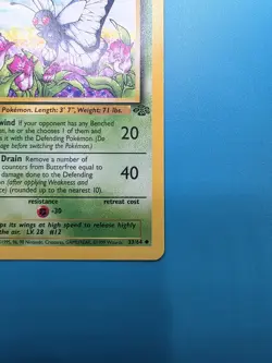 1st Edition Butterfree 33/64 Jungle Regular Pokemon - Image 5
