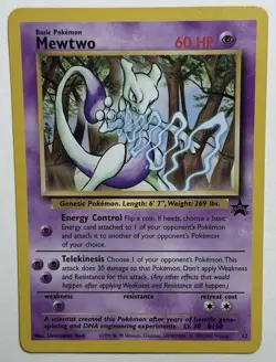 Pokemon TCG Mewtwo Promo 1999 LP - Image 1