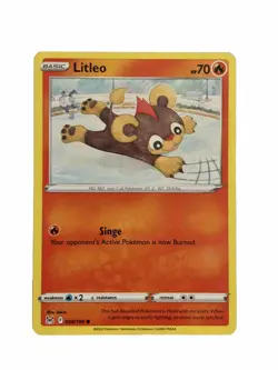 New: 2022 Pokemon TCG Litleo Sword & Shield - Lost Origin 028 Regular Common - Image 1