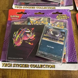 LOT OF 9 Pokemon Mega Evolution Ascended Heroes Tech Sticker Collection NEW - Image 3