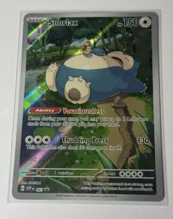 SEALED Pokemon Snorlax SVP 051 Scarlet & Violet 151 Holo Black Star Promo NM - Image 1