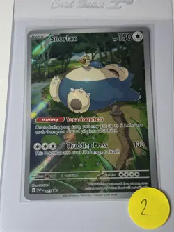 SEALED Pokemon Snorlax SVP 051 Scarlet & Violet 151 Holo Black Star Promo NM - Image 3