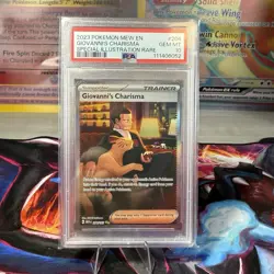 Pokemon 151 Giovanni's Charisma SAR 204/165 PSA 10 GEM MINT SIR English Persian - Image 1