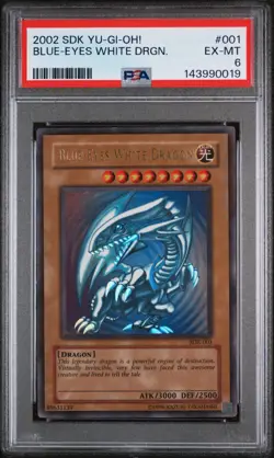 Yugioh - Blue-Eyes White Dragon SDK-001 PSA 6 [NEW CERT] - Image 1