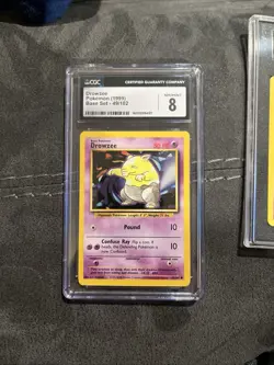 Pokemon 1999 Base Set Abra Jynx Drowzee Basic English Graded Card Lot - Image 3