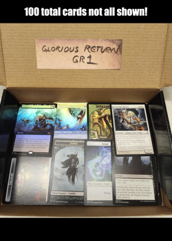 x1 MTG cards bulk lot **100 Cards** "Glorious Return of the Box" [Box ID: GR01] - Image 1