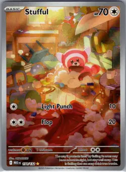 Stufful 154/132 ME01: Mega Evolution - Pokemon Card - NM - Image 1