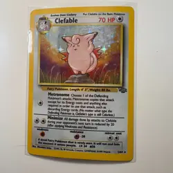Pokemon Clefable 1/64 Jungle RARE HOLO Unlimited Wizard Vintage Card NM - Image 1