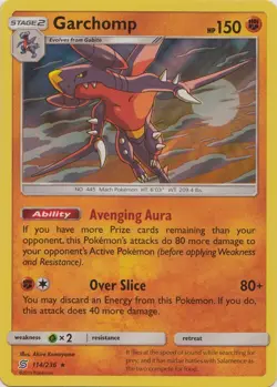 Garchomp 114/236 Holo Unified Minds Pokemon Card NM - Image 1