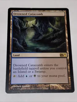 Drowned Catacomb 224 Core Set 2011 (M11) Regular MTG TCG CARD NM - Image 1