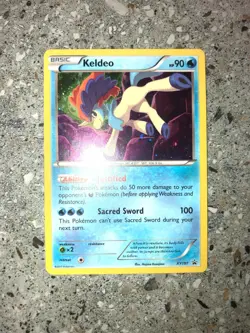 Pokemon TCG Cards Keldeo XY191 Black Star Promo Holo NM-M - Image 3
