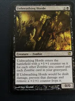 Unbreathing Horde Innistrad - Magic the Gathering Black regular MTG MAGIC TCG - Image 1