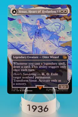 MTG Venat, Heart of Hydaelyn (Borderless) Final Fantasy Regular #329 - Image 1