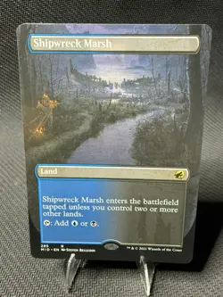 Shipwreck Marsh – Borderless – MTG Midnight Hunt MID #285 Rare Land - Image 1