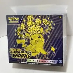 Pokemon Scarlet & Violet Surging Sparks ETB Elite Trainer Box Factory Sealed - Image 1